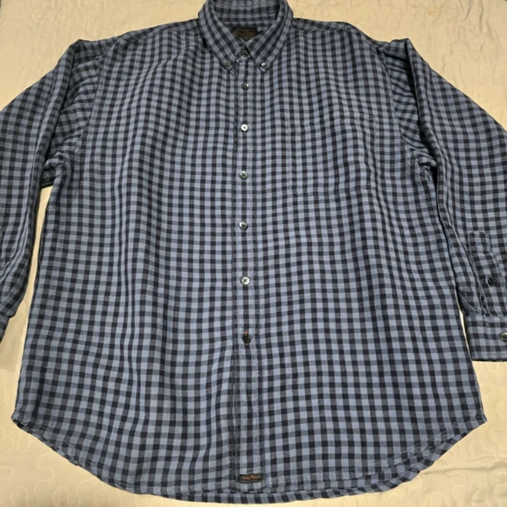 Tommy‎ Bahama Indigo Palms Men's Long Sleeve Button-Up Shirt Blue Size Large